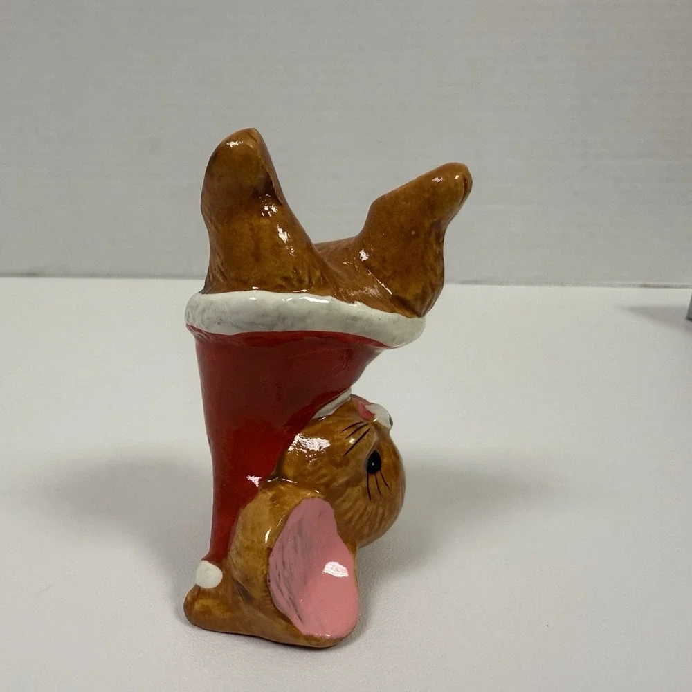 Vintage Colonial‎ Candle Christmas Mouse Whimsical Grandmacore Holiday Decor